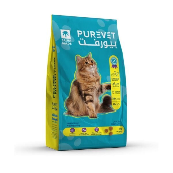 Purevet Adult Dry Cat Food With Chicken & Potatoes 1 kg