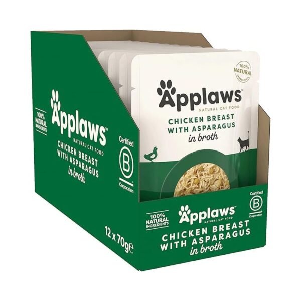 Applaws Chicken Breast With Asparagus Wet Cat Food 70g x 12 Pouch