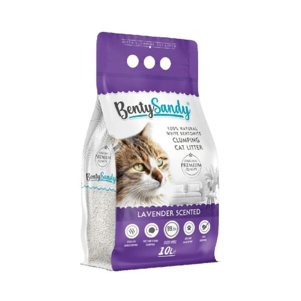 Benty Sandy Double Action Original White Ultra Clumping Lavender Cat Litter