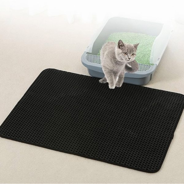 Cat Litter Catching Mat Black , 50 x 40 Cm