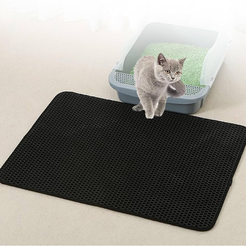 Cat Litter Catching Mat Black , 50 x 40 Cm