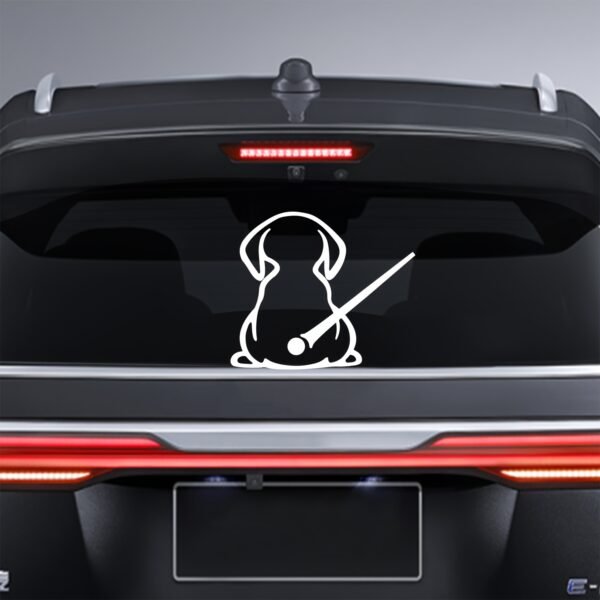 Cute Dog Car Window Sticker Reflective