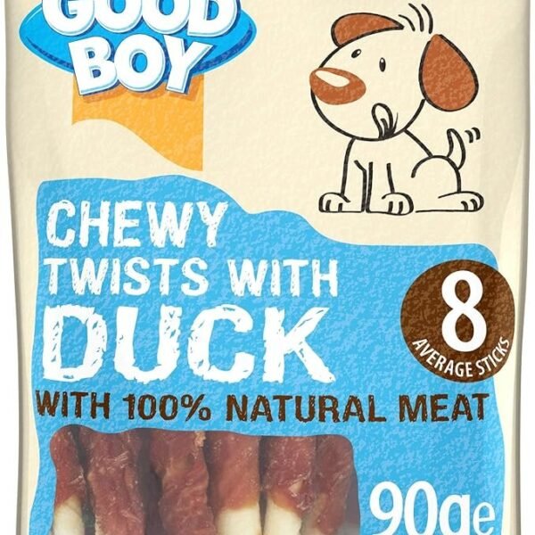 Good Boy Chewy Duck Twists Dog Treats 90 gm