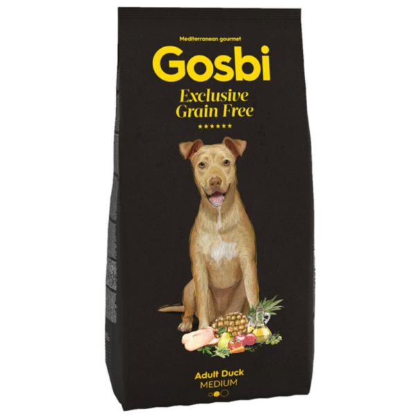 Gosbi Exclusive Grain Free Medium Adult Dry Dog Food With Duck