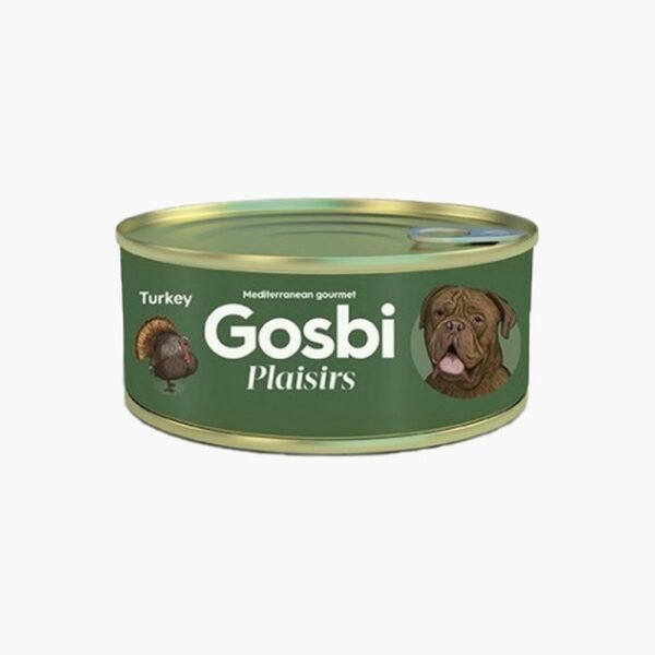 Gosbi Plaisirs Wet Dog Food With Turkey 185 gm