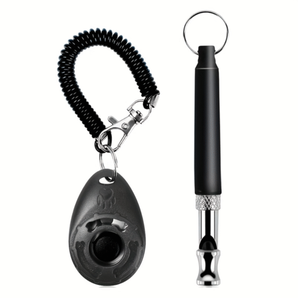 Pet Dog Training Clicker With Whistle