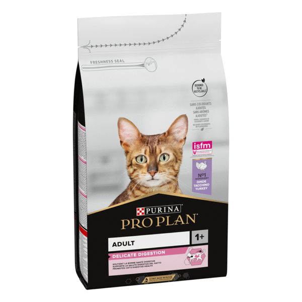 Pro Plan Delicate Digestion Adult Dry Cat Food With Turkey 1.5 kg