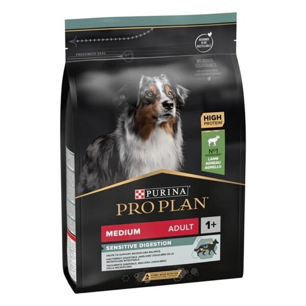 Pro Plan Medium Adult Sensitive Digestion Lamb Dry Dog Food 3 kg