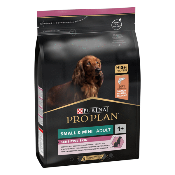 Pro Plan Sensitive Skin Small and Mini Adult Dry Dog Food With Salmon 3 kg