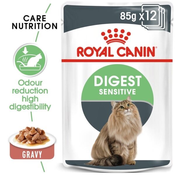 Royal Canin Digest Care Gravy Wet Cat Food 85g x 12 Pouches