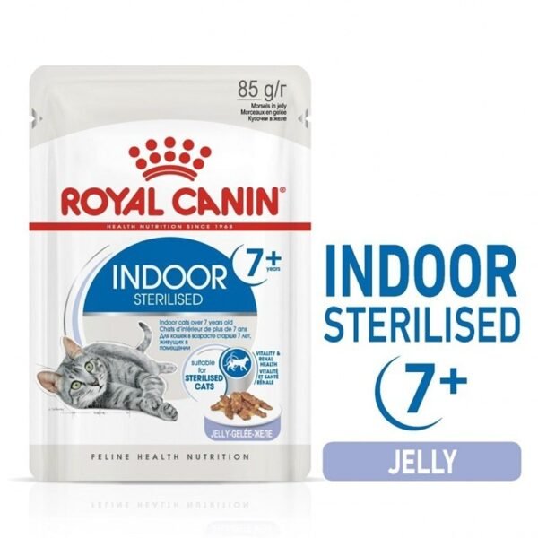 Royal Canin Indoor 7+ in jelly Wet Cat Food 85g x 12 Pouches