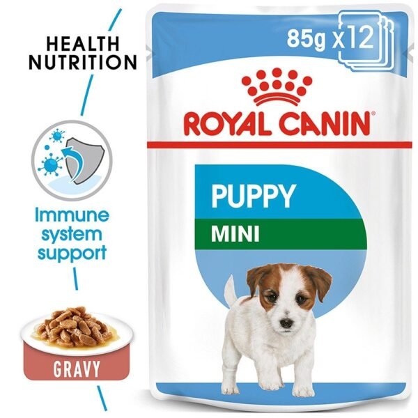 Royal Canin Mini Puppy Gravy Wet Food 85g x 12 Pouchs