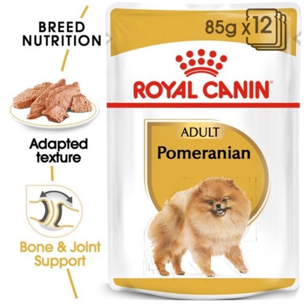 Royal Canin Pomeranian Adult Gravy Wet Dog Food 85g x 12 Pouchs