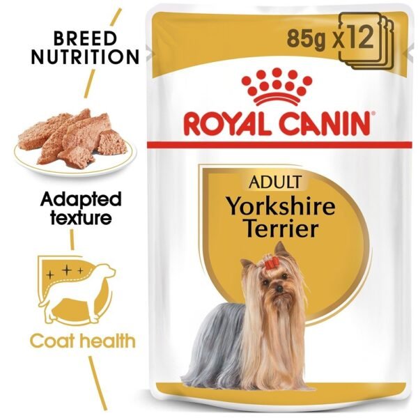 Royal Canin Yorkshire Adult Gravy Wet Dog Food 85g x 12 Pouchs