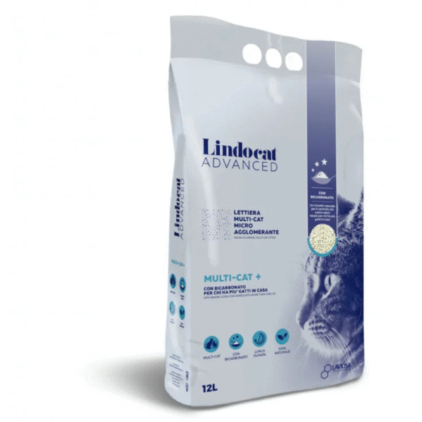 Lindocat Advanced White Bentonite Mult-Cat Fragrance Free Cat Litter 12 L