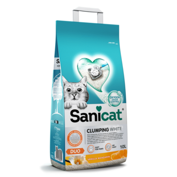 Sanicat White Duo Clumping Cat Litter 10 L
