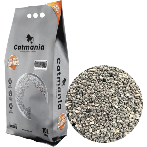 Catmania Premium Grey Activated Carbon Cat litter 10 L