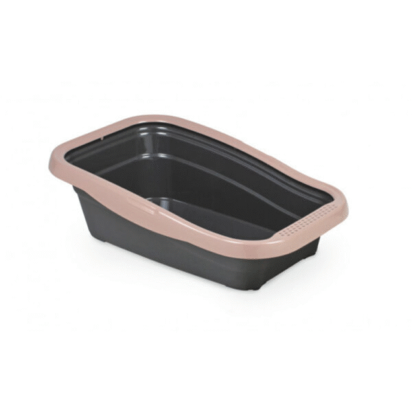 Nella Cat Litter Tray With Frame Pink