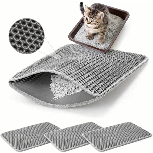 Cat Litter Catching Mat Grey , 30 x45 cm