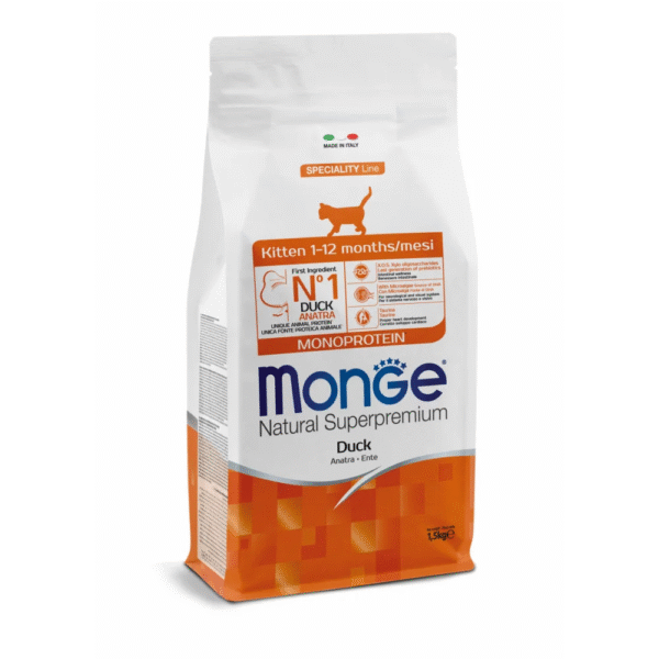 Monge Monoprotein kitten in Duck Dry Cat Food 1.5kg