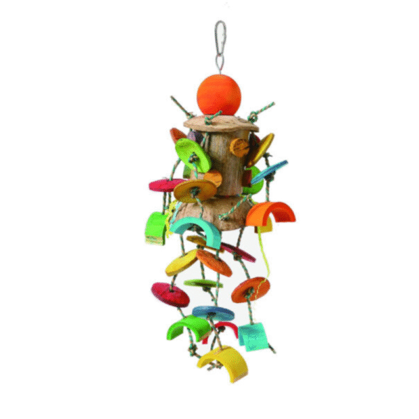Coconut Merry Go Round Birds Toy,Large