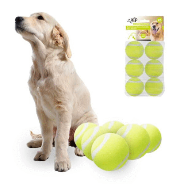 Interactive Hyper Fetch Tennis Balls For Dog 6 pcs
