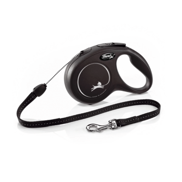 Flexi Small Retractable Cord Lead Black 8m