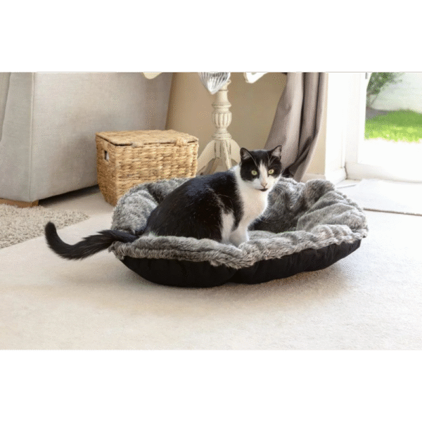 Mikki Luxury Magic Pet Bed Pillow Charcoal