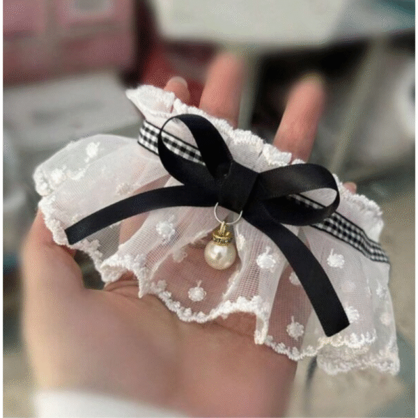 Lace Trimmed Cute Pet Scarf