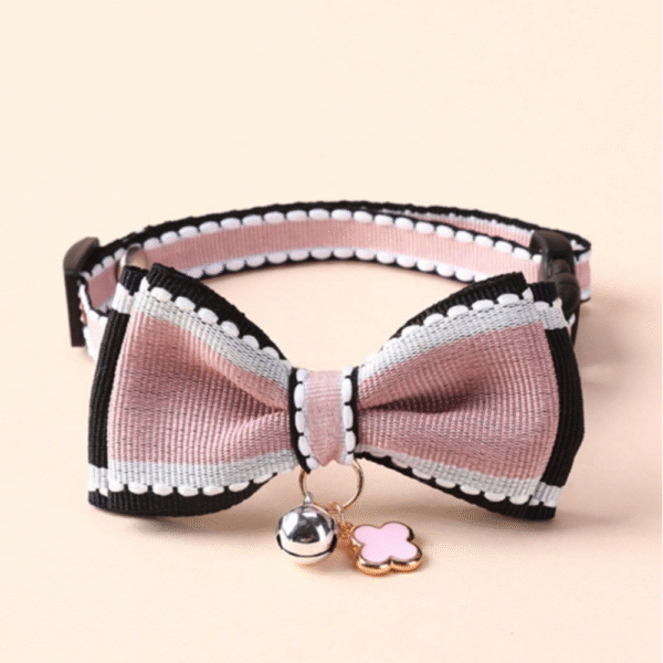 Butterfly Bowknot Pet Collar With Bell