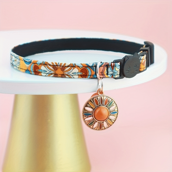 Bohemian Style Pet Collars With Yellow Bells