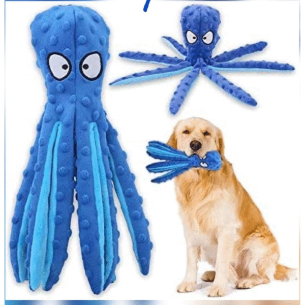 Octopus Chew Plush Dog Toy