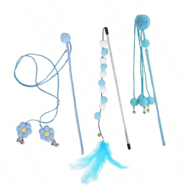 Cat Teaser Wand 3 Pcs Set