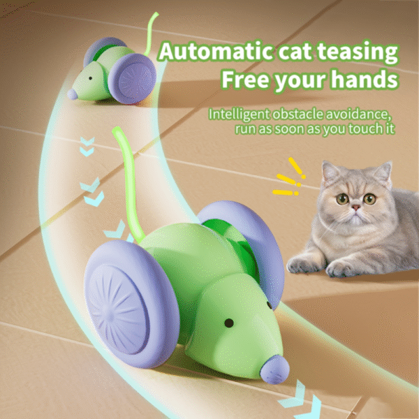 Interactive With Glowing Tail Mouse Cat Toy