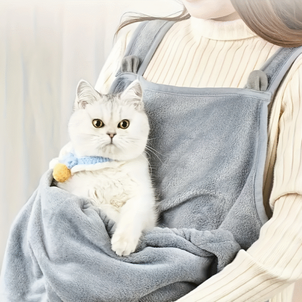 Hugging Cat Clothes Grey For Pets Parents