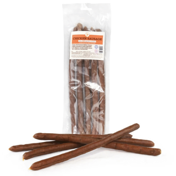 Jr Pure British Premium Chicken Sausage Dog Treats 5 Pcs