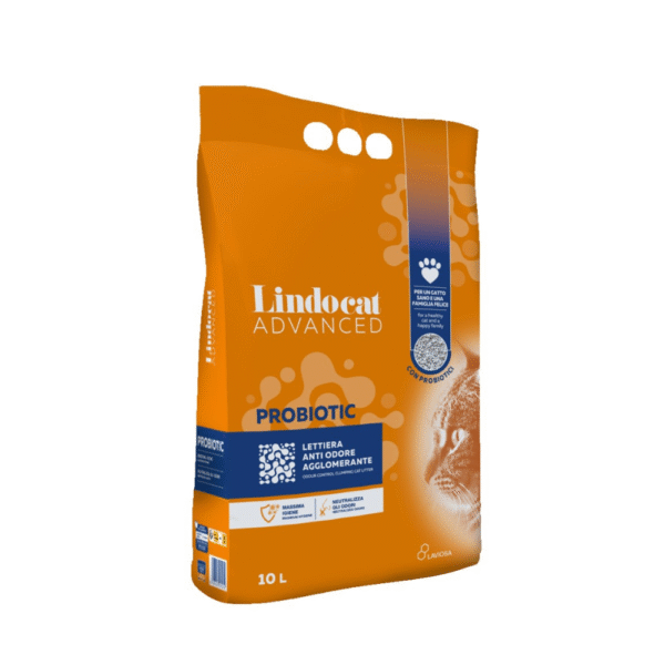 LindoCat Advanced Probiotic White Bentonite Cat Litter 10 L