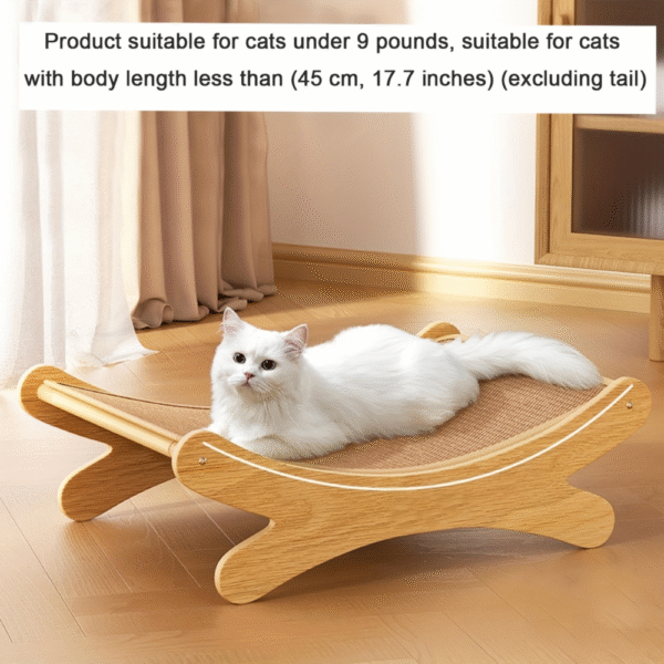 Sisal Rope Cat Scratcher Lounge With Integrated Play Mat