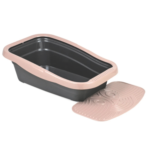 Nella Cat Litter Tray With Mat,80 x 36.5 x 18 cm