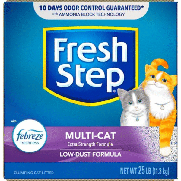Fresh Step Multi-Cat Clumping Cat Litter With Febreze, 11.3 kg