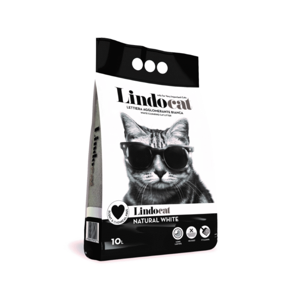 Lindocat Natural White Bentonite Fragrance Free Cat Litter 10 L