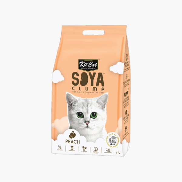 Kit Cat Soya Clump Peach Cat Litter 7 L