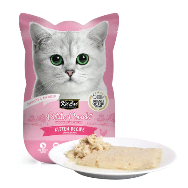 Kit Cat Petite Pouch Complete & Balanced Chicken in Aspic Kitten Wet Food 70 gm