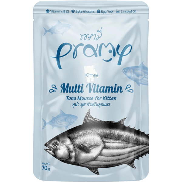 Pramy Multi Vitamin Tuna Mousse for Kitten Wet Food 70g