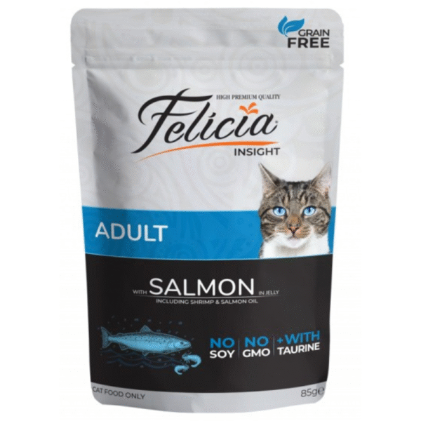 Felicia Adult Salmon in Jelly Wet Cat Food 85g x 12 pouch