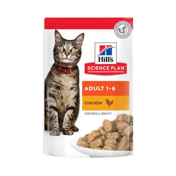 Hills Adult Chicken Gravy Wet Cat Food 85g X12 Pouches