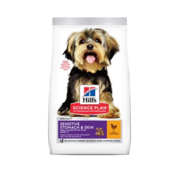 Hills Sensitive Stomach & Skin Small & Mini Adult Dry Dog Food With Chicken 1.5 kg