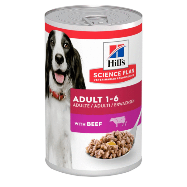 Hills Adult Beef Wet Dog Food 370g