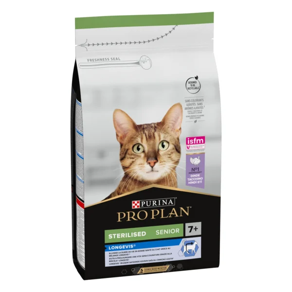 Pro Plan Senior 7+ LONGEVIS Dry Cat Food With Turkey 1.5 kg