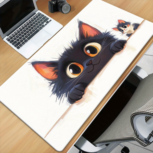 Black Cat Pattern Mouse Pad 70 Cm X 30 Cm